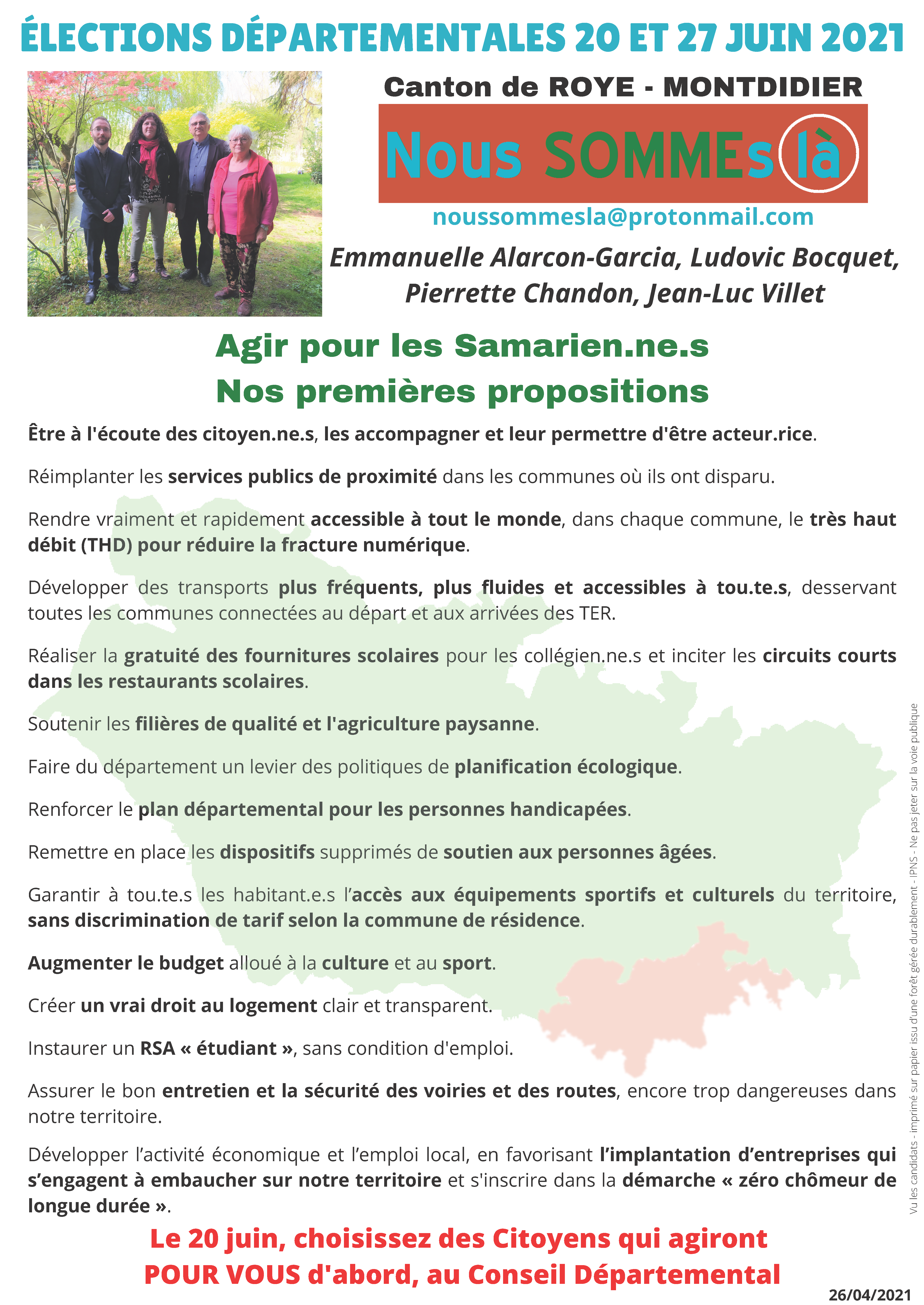 Nous SOMMES la - Nos premières propositions